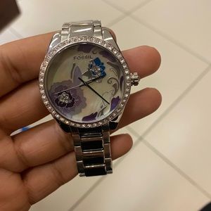 fossil flower watch